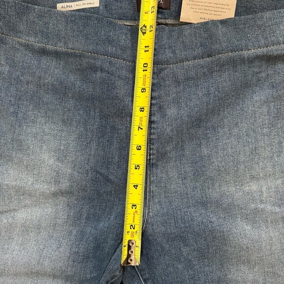 NWT NYDJ Alina Pull On Ankle Skinny Jeans With Side Slit Women's Size 16 - Picture 7 of 15